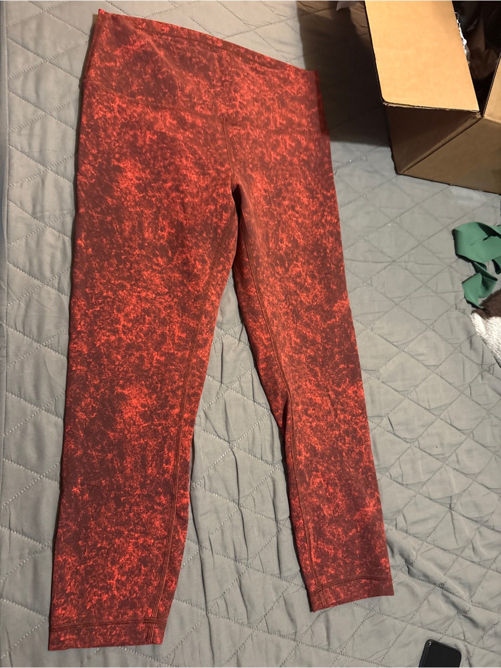 lululemon athletica Red Marble-Effect Jeggings